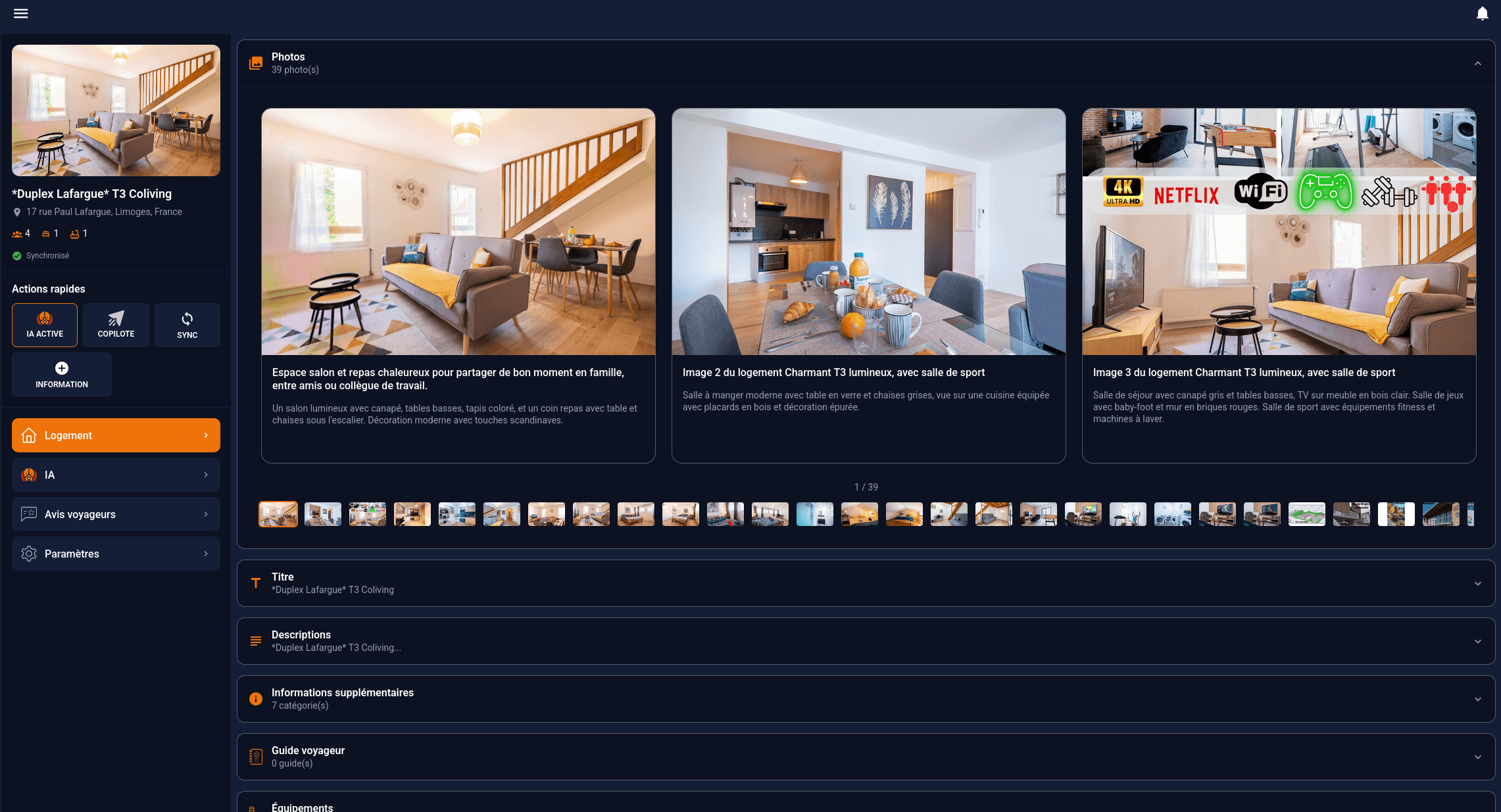 IA active sur le logement