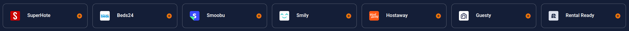 Mr Sherlock est intégré à SuperHote, Guesty, Hostaway, Rental Ready, Smily, Smoobu et Beds24