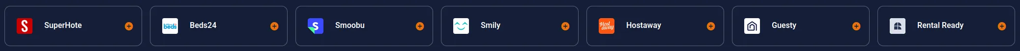 Mr Sherlock est intégré à SuperHote, Guesty, Hostaway, Rental Ready, Smily, Smoobu et Beds24